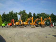 Graafmachines machinepark